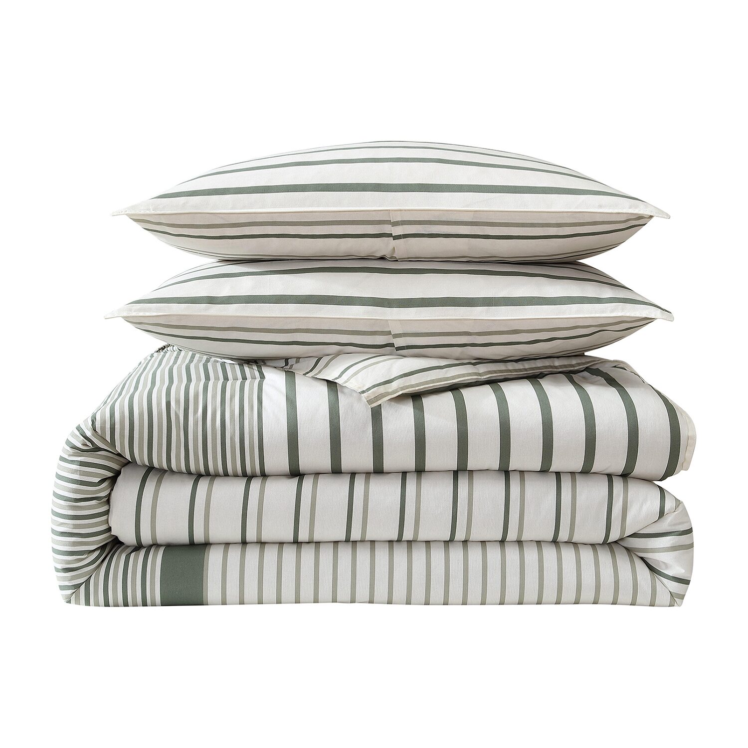 Eddie Bauer Cooper Stripe Midweight Easy Care Comforter Set