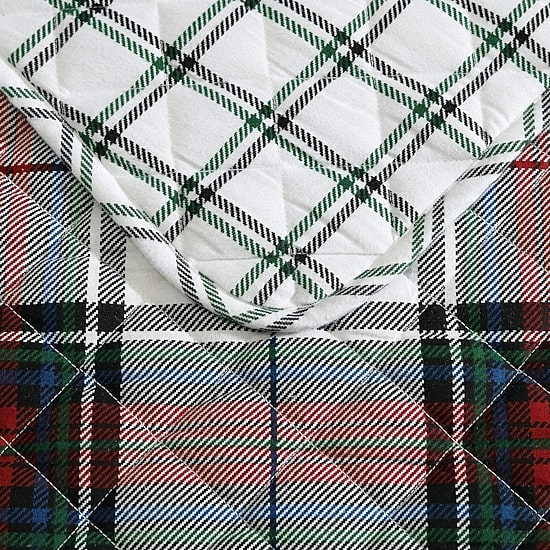 Eddie Bauer Holiday Plaid Easy Care Quilt Set