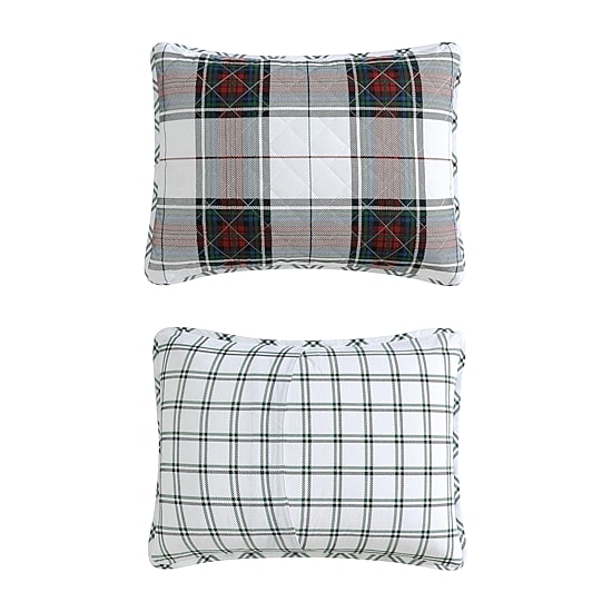 Eddie Bauer Holiday Plaid Easy Care Quilt Set