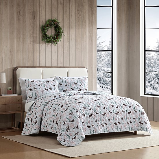 Eddie Bauer Mountain Moose Easy Care Quilt Set