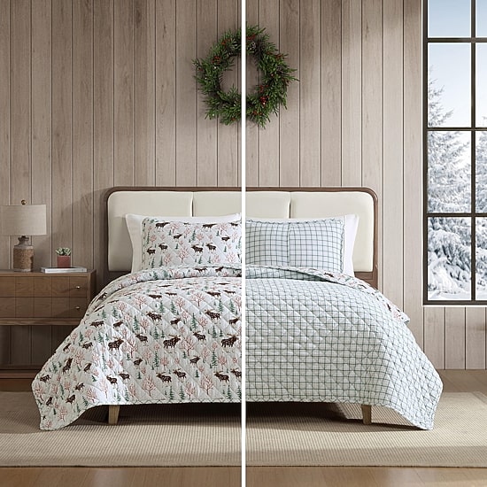 Eddie Bauer Mountain Moose Easy Care Quilt Set