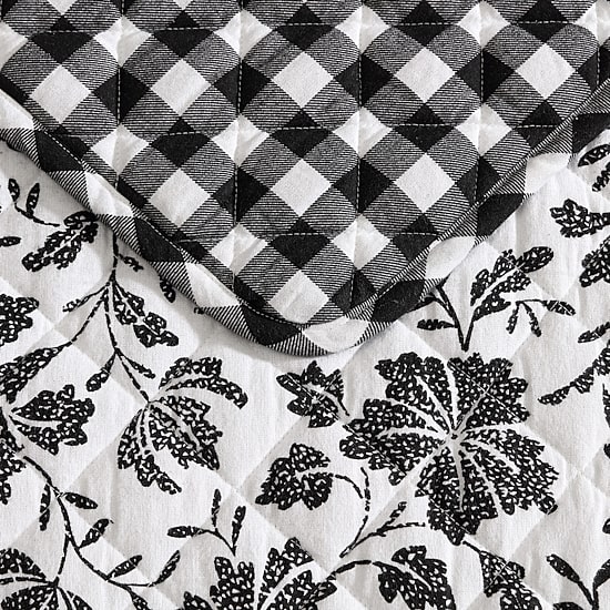 Eddie Bauer Woodblock Floral Easy Care Quilt Set