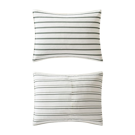Eddie Bauer Cooper Stripe Easy Care Duvet Cover Set