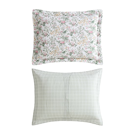 Laura Ashley Bramble Floral Easy Care Quilt Set