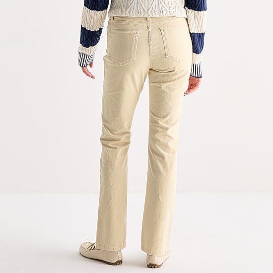 St. John's Bay Womens Mid Rise Straight Corduroy Pant