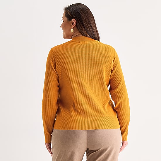 Liz Claiborne Plus Womens Crew Neck Long Sleeve Pullover Sweater