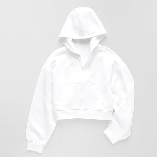 Xersion Little & Big Kid Girls Long Sleeve Fleece Zipper Active Hoodie