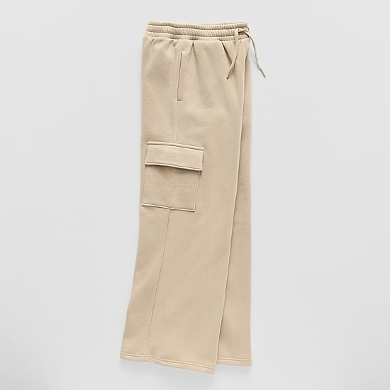 Xersion Little & Big Kid Boys Mid Rise Straight Active Fleece Cargo Pant