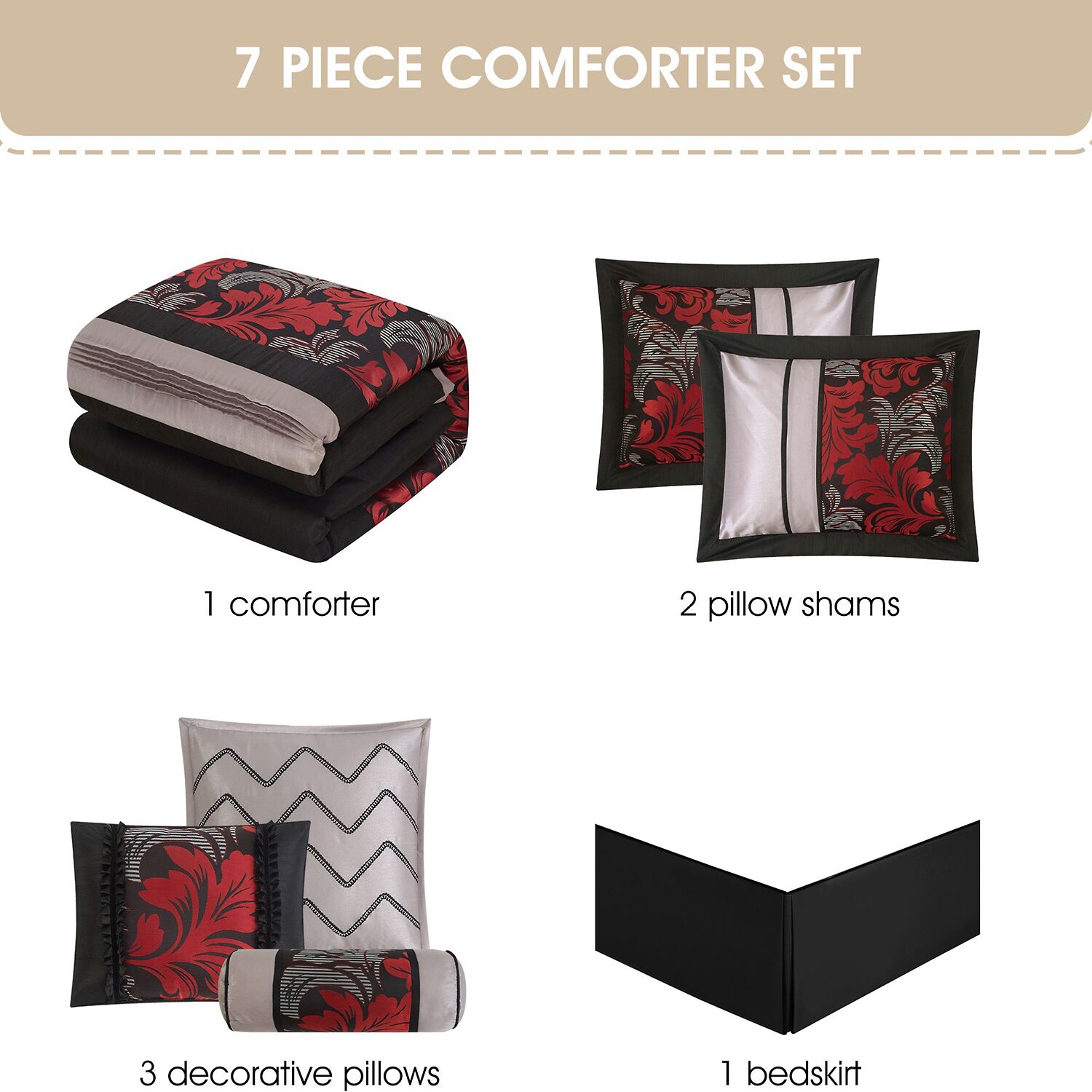 Stratford Park Ember Midweight Complete Bedding Set