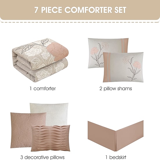 Stratford Park Alma 7pc Midweight Comforter Set