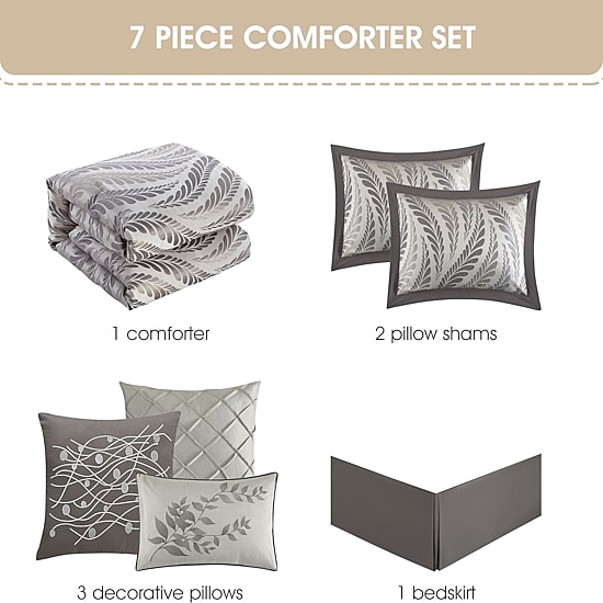 Stratford Park Quinn 7-pc Midweight Complete Bedding Set