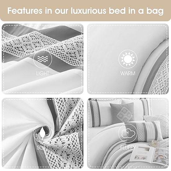 Stratford Park Keegan 7pc Lightweight Comforter Set