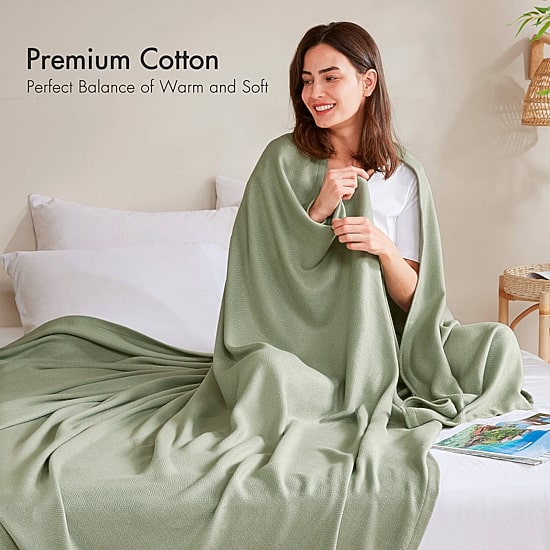 Madison Park Rayon from Bamboo Natural Cooling Breathable Cotton Blanket