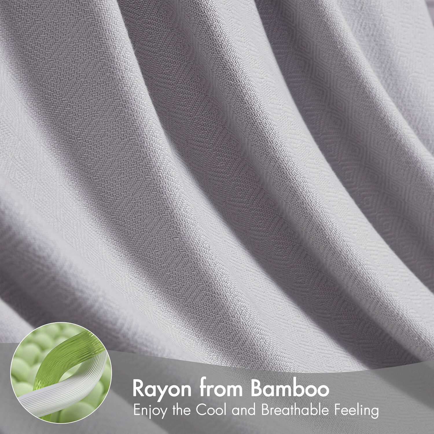 Madison Park Rayon from Bamboo Natural Cooling Breathable Cotton Blanket