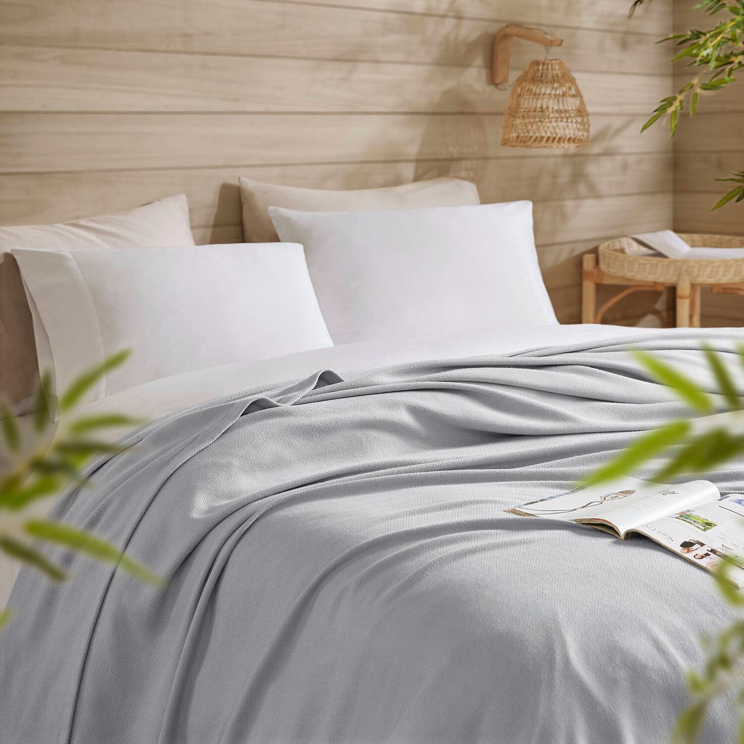 Madison Park Rayon from Bamboo Natural Cooling Breathable Cotton Blanket