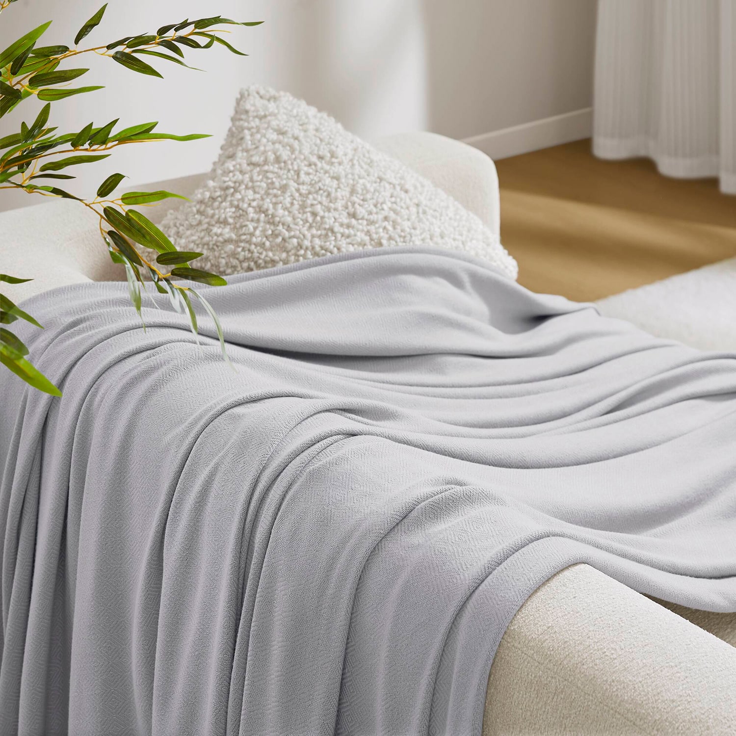 Madison Park Rayon from Bamboo Natural Cooling Breathable Cotton Blanket