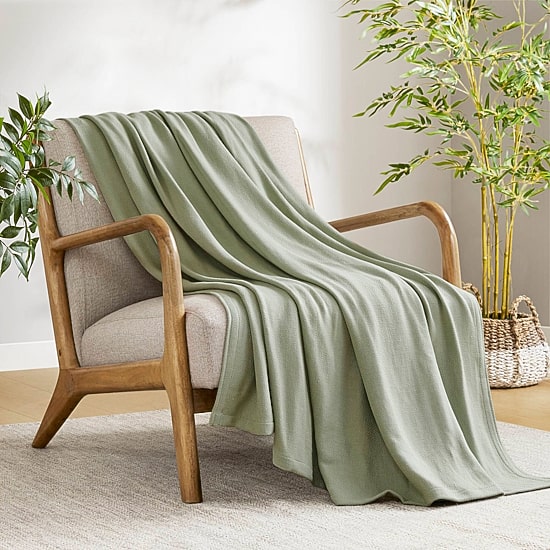 Madison Park Rayon from Bamboo Natural Cooling Breathable Cotton Blanket