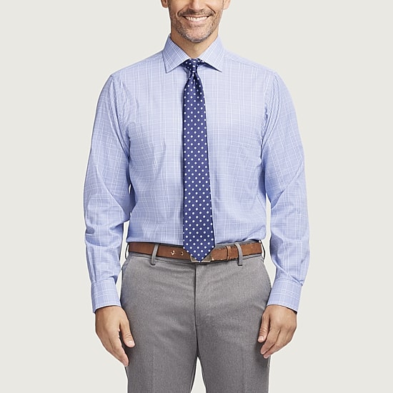 IZOD Royal Textured Mens Regular Fit Easy Care Wrinkle Free Long Sleeve Dress Shirt