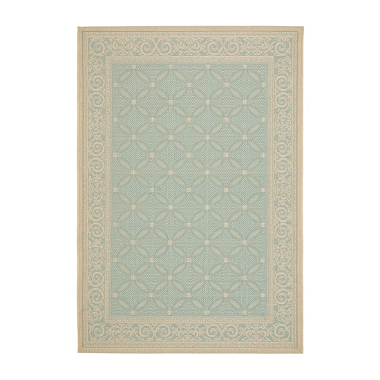 Safavieh Courtyard Collection Jennie Geometric Indoor/Outdoor Area Rug
