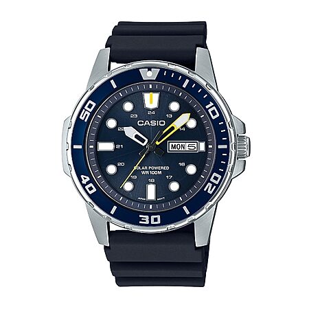 Casio Mens Black Strap Watch Mdv106b-1a2v - JCPenney