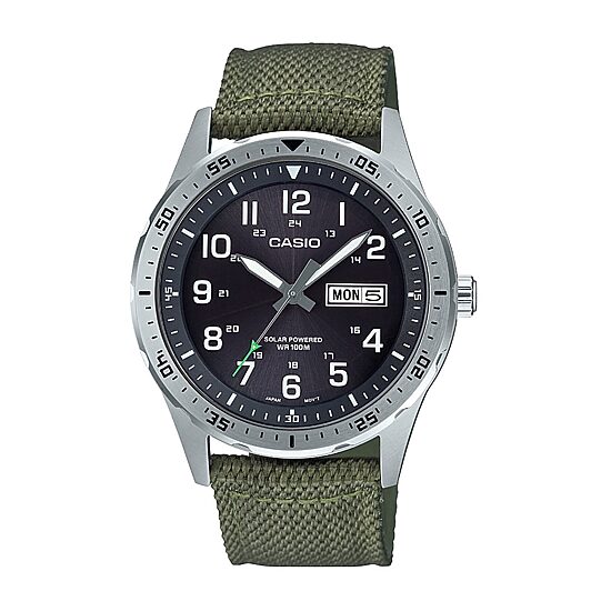 Casio Mens Green Strap Watch Mtps120l-3av