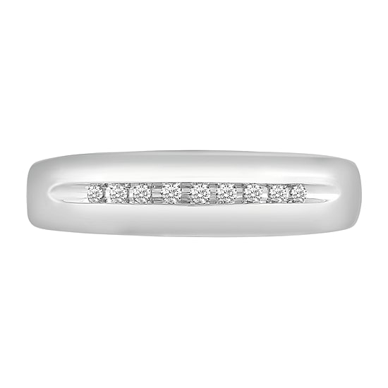 Mens 1/10 CT. T.W. Natural Diamond 10K Gold Band