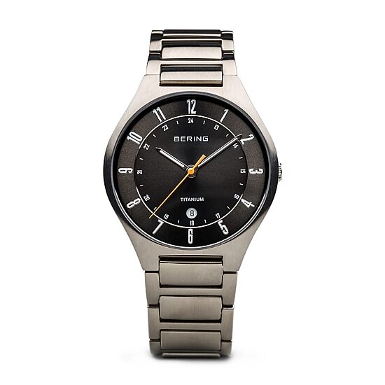 Bering Mens Titanium Silver Bracelet Watch-11739-772