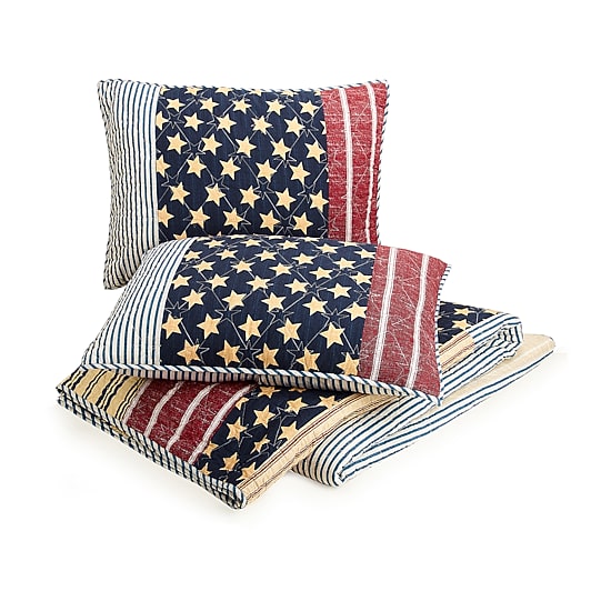 Modern Heirloom Americana 3-pc. Reversible Quilt Set