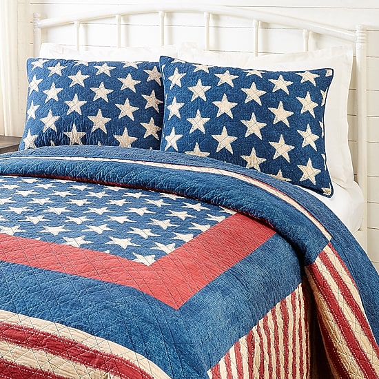 Modern Heirloom Americana Patch 3-pc. Reversible Quilt Set