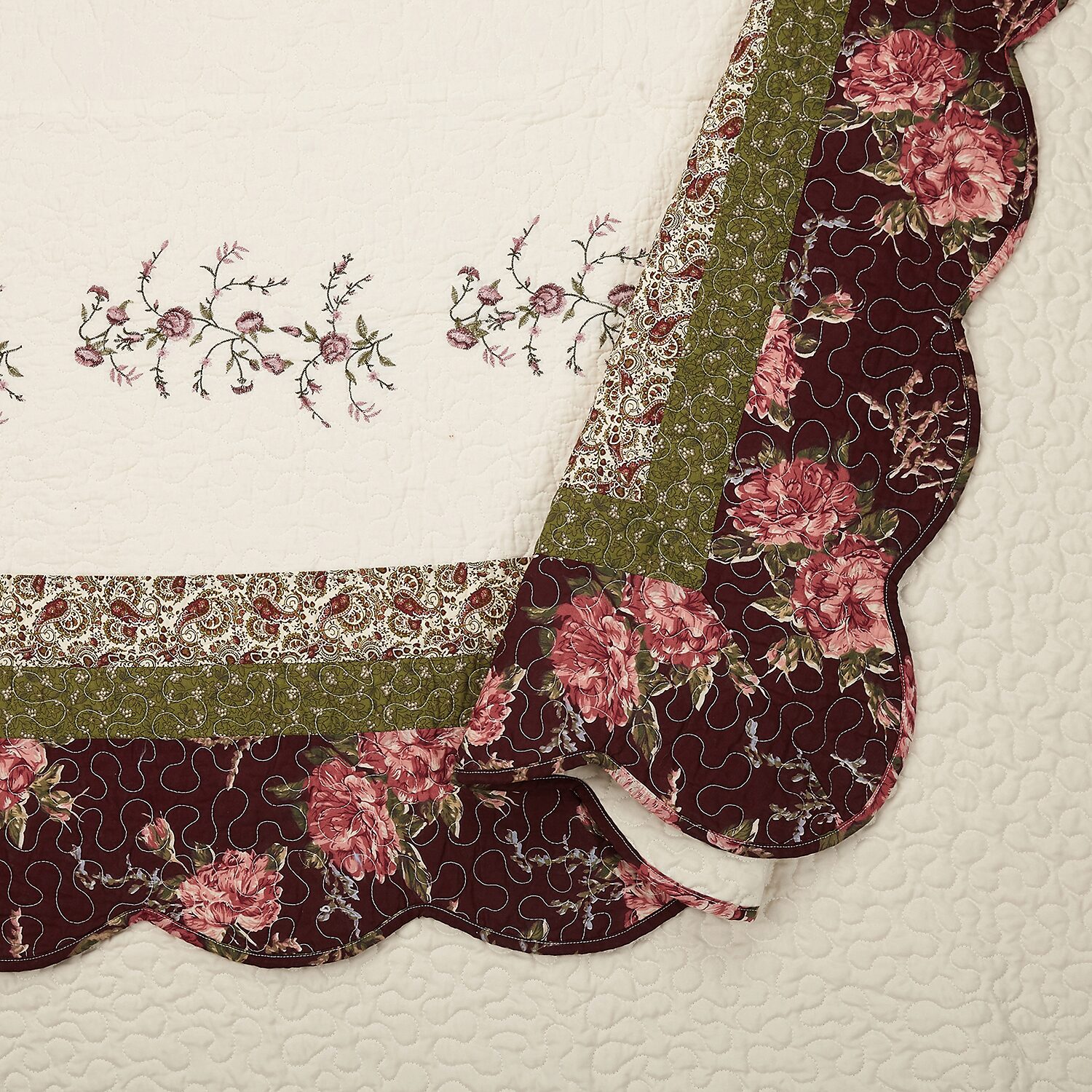 Modern Heirloom Brooke 3-pc. Embroidered Quilt Set