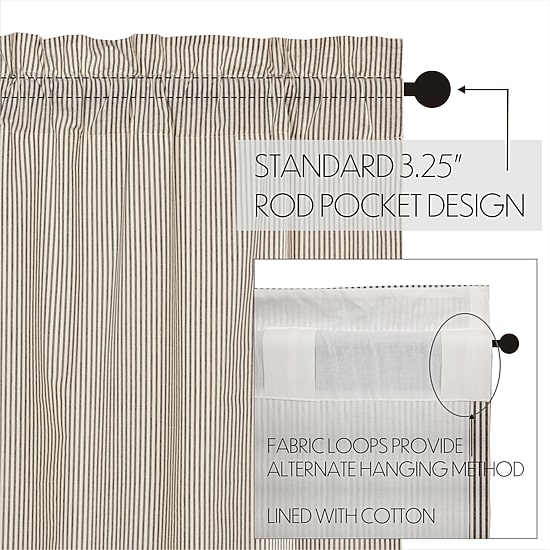 Vhc Brands Hatteras Rod Pocket Light-Filtering Set of 2 Curtain Panel