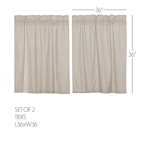 Vhc Brands Hatteras 2-pc. Rod Pocket Window Tier