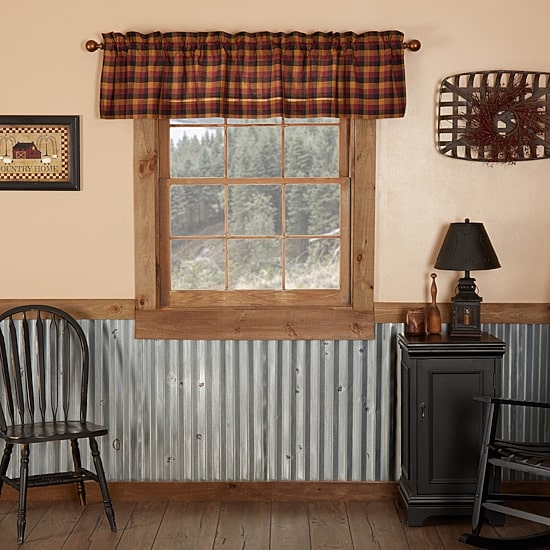 Vhc Brands Heritage Farms Rod Pocket Tailored Valance