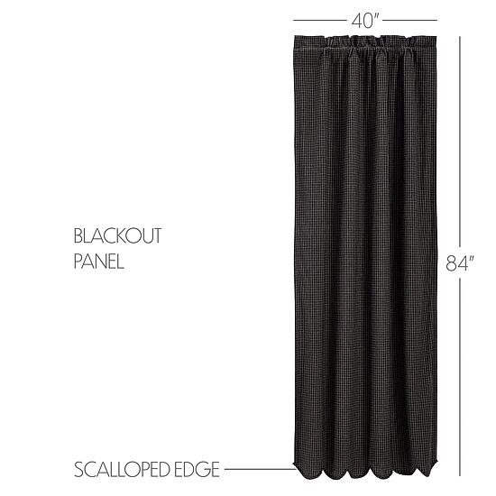 Vhc Brands Kettle Grove Plaid Rod Pocket Blackout Single Curtain Panel