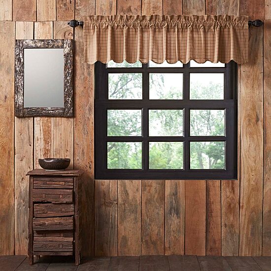 Vhc Brands Millsboro Rod Pocket Scallop Valance