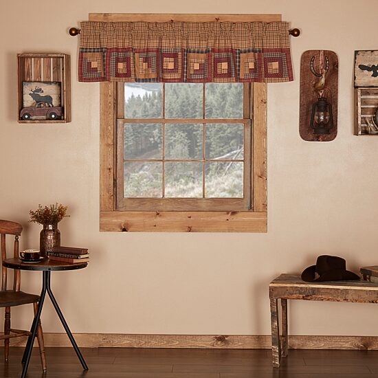 Vhc Brands Millsboro Patchwork Rod Pocket Tailored Valance