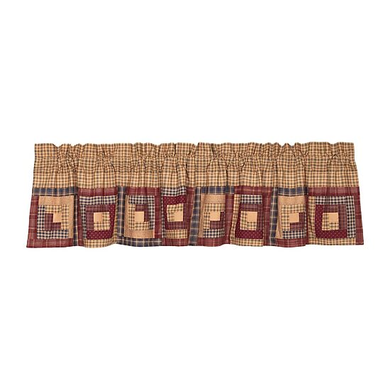 Vhc Brands Millsboro Patchwork Rod Pocket Tailored Valance