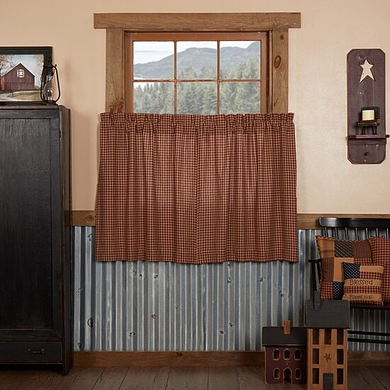 Vhc Brands Patriotic Patch 2-pc. Rod Pocket Window Tier