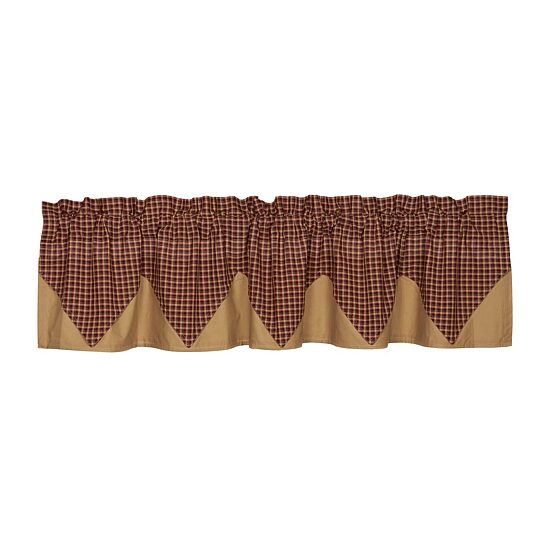 Vhc Brands Patriotic Patch Layered Rod Pocket Tailored Valance