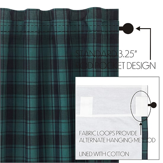 Vhc Brands Pine Grove Swag Rod Pocket Tailored Valance
