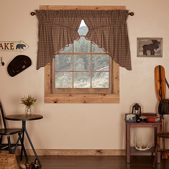 Vhc Brands Prescott Prairie Swag Rod Pocket Scallop Valance