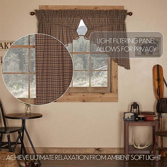 Vhc Brands Prescott Prairie Swag Rod Pocket Scallop Valance