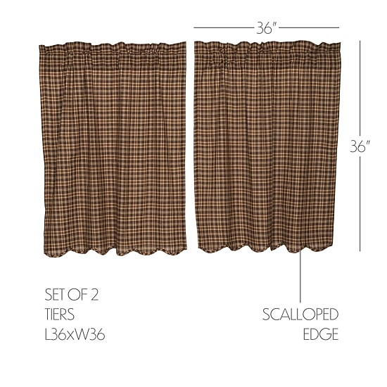 Vhc Brands Prescott 2-pc. Rod Pocket Window Tier