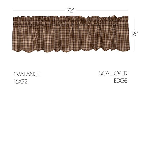 Vhc Brands Prescott Rod Pocket Scallop Valance