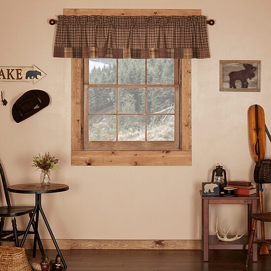 Vhc Brands Prescott Patchwork Rod Pocket Tailored Valance