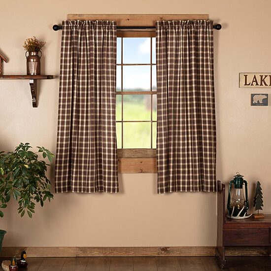 Vhc Brands Rory Rod Pocket Light-Filtering Set of 2 Curtain Panel