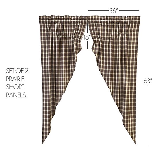 Vhc Brands Rory Prairie Rod Pocket Light-Filtering Set of 2 Curtain Panel