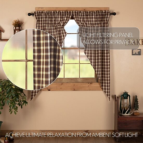 Vhc Brands Rory Prairie Rod Pocket Light-Filtering Set of 2 Curtain Panel
