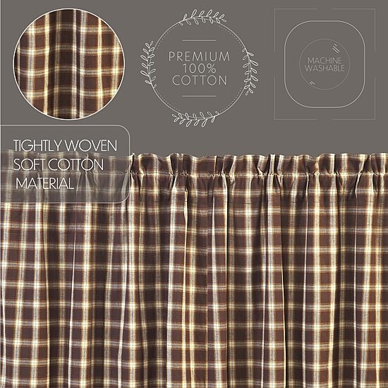 Vhc Brands Rory Prairie Rod Pocket Light-Filtering Set of 2 Curtain Panel