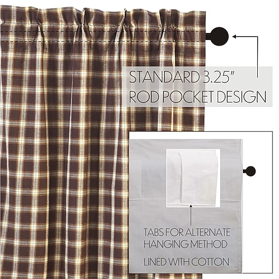 Vhc Brands Rory Rod Pocket Tailored Valance